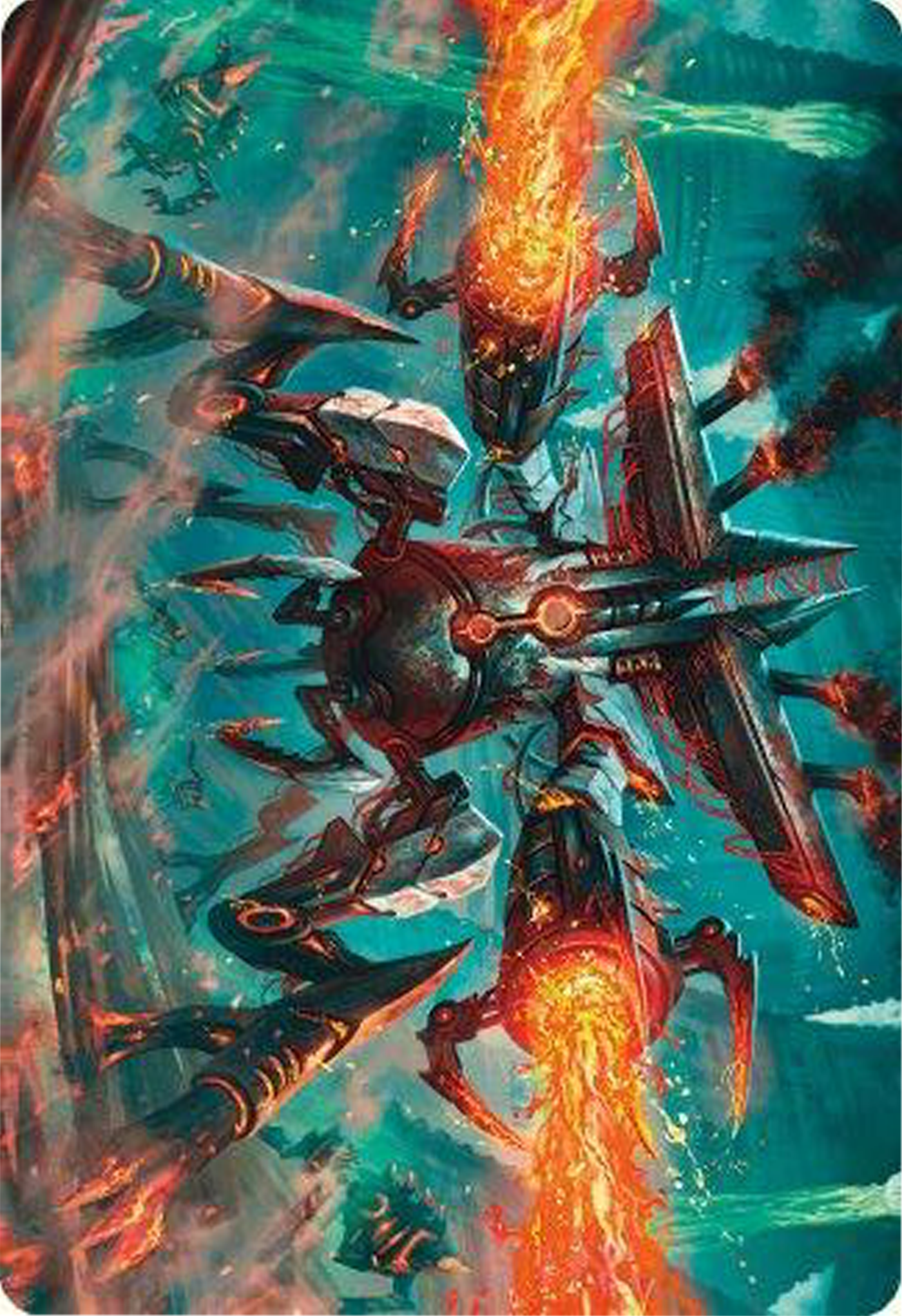 Exterminator Magmarch Art Card [Modern Horizons 3 Art Series] | Good Games North