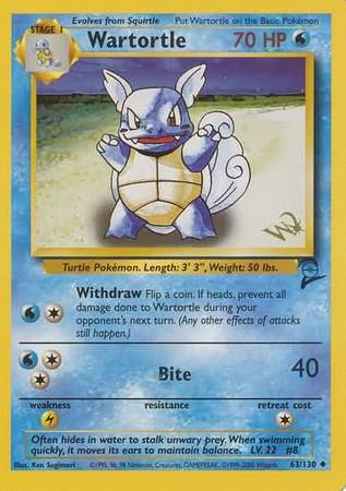 Wartortle (63/130) (W Stamped Promo) [Base Set 2] | Good Games North