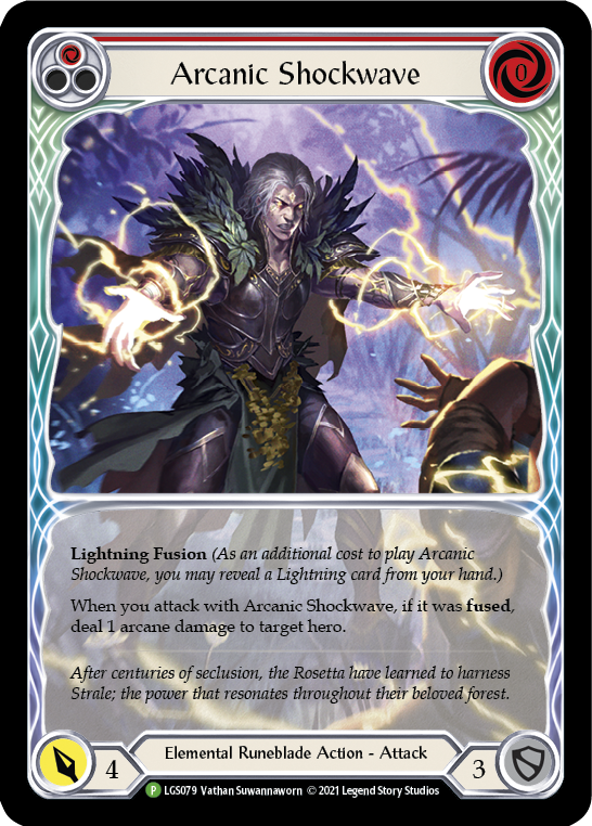 Arcanic Shockwave (Red Extended Art) [LGS079] (Promo)  Rainbow Foil | Good Games North