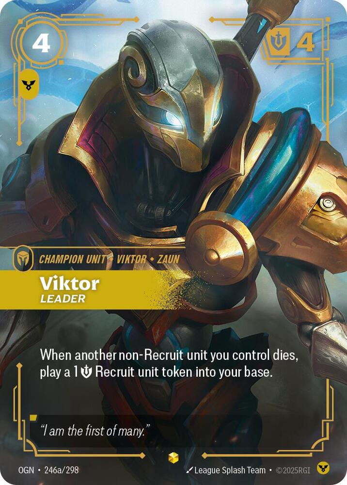Viktor Leader Alternate Art (Origins)  - Foil | Good Games North