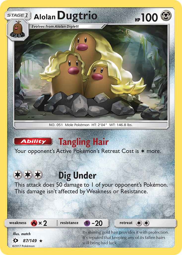 Alolan Dugtrio (87/149) [Sun & Moon: Base Set] | Good Games North