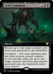 Geth's Summons (Extended Art) [Phyrexia: All Will Be One Commander] | Good Games North
