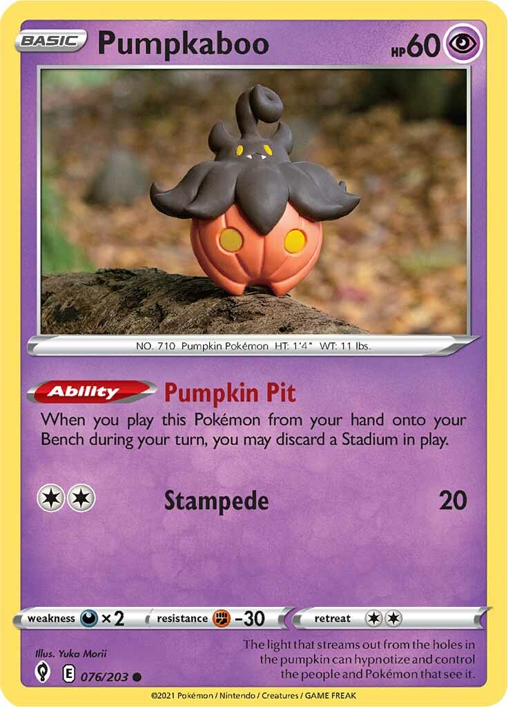 Pumpkaboo (076/203) [Sword & Shield: Evolving Skies] | Good Games North