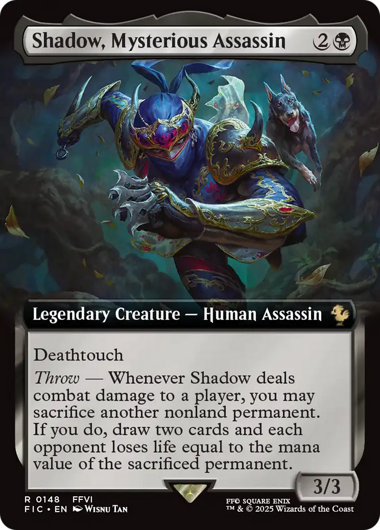 Shadow, Mysterious Assassin (Extended Art) [FINAL FANTASY Commander] | Good Games North