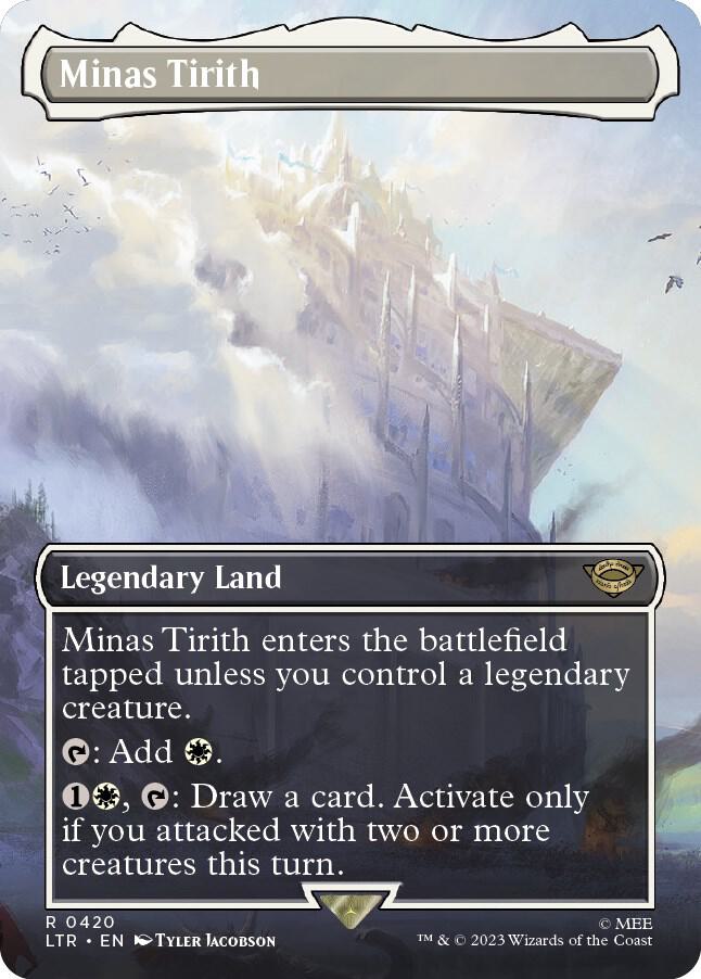 Minas Tirith 0420 Borderless (Universes Beyond: The Lord of the Rings: Tales of Middle-earth)  - Foil | Good Games North