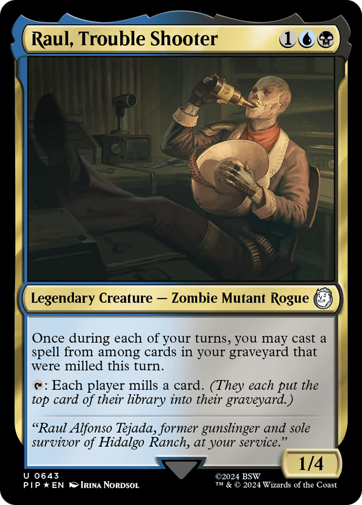 Raul, Trouble Shooter (Surge Foil) [Fallout] | Good Games North