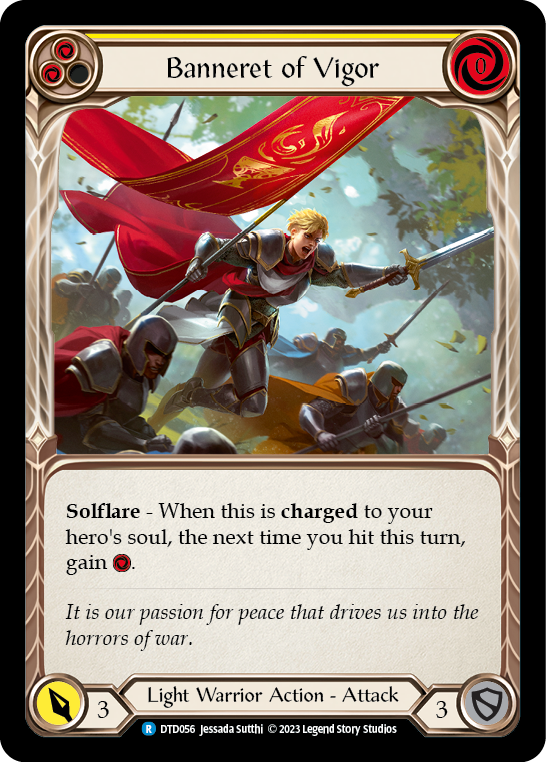 Banneret of Vigor [DTD056] (Dusk Till Dawn)  Rainbow Foil | Good Games North