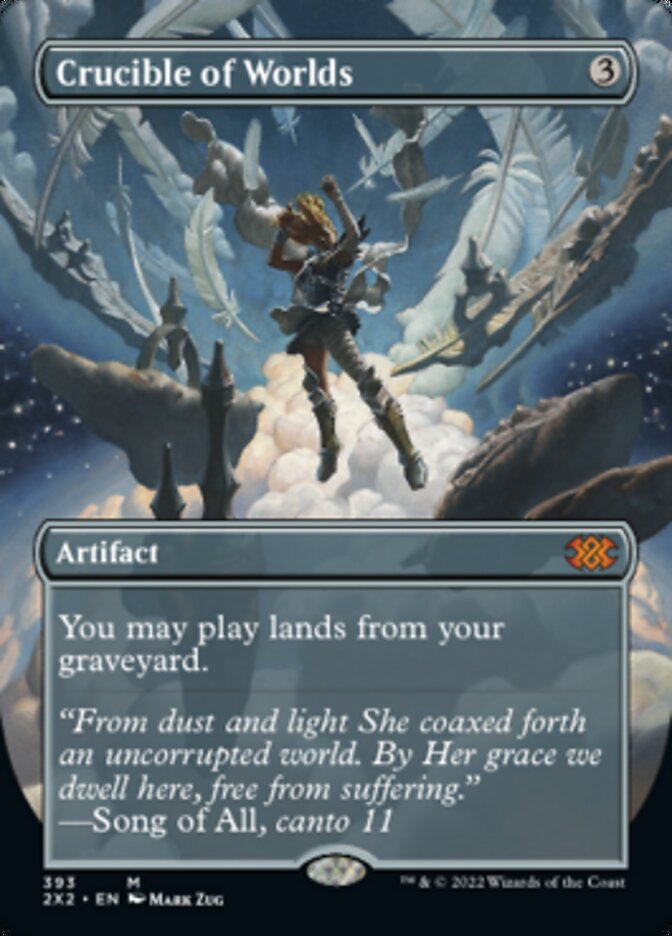 Crucible of Worlds (Borderless Alternate Art) [Double Masters 2022] | Good Games North
