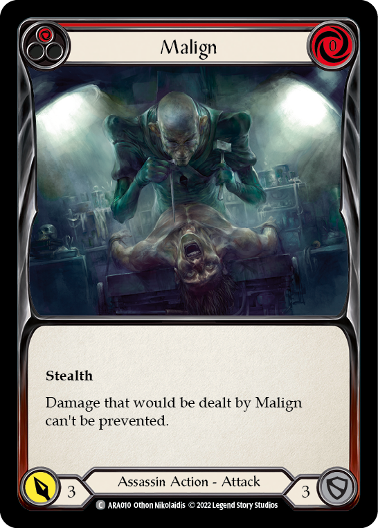 Malign (Red) [ARA010] (Outsiders Arakni Blitz Deck) | Good Games North