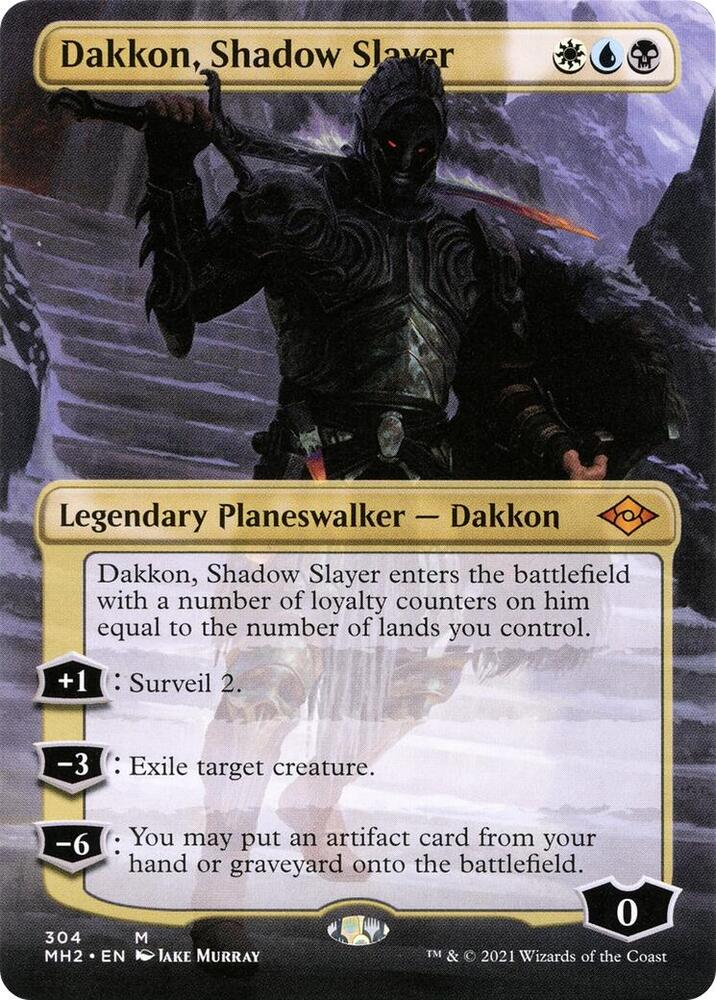 Dakkon Shadow Slayer Borderless (Modern Horizons 2)  - Foil | Good Games North