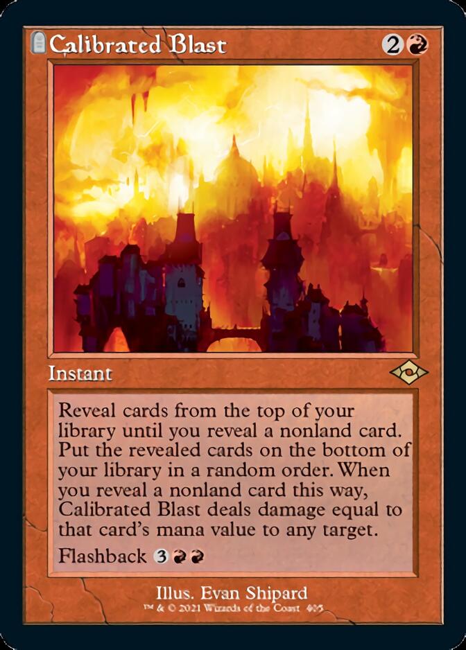 Calibrated Blast (Retro Foil Etched) [Modern Horizons 2] | Good Games North