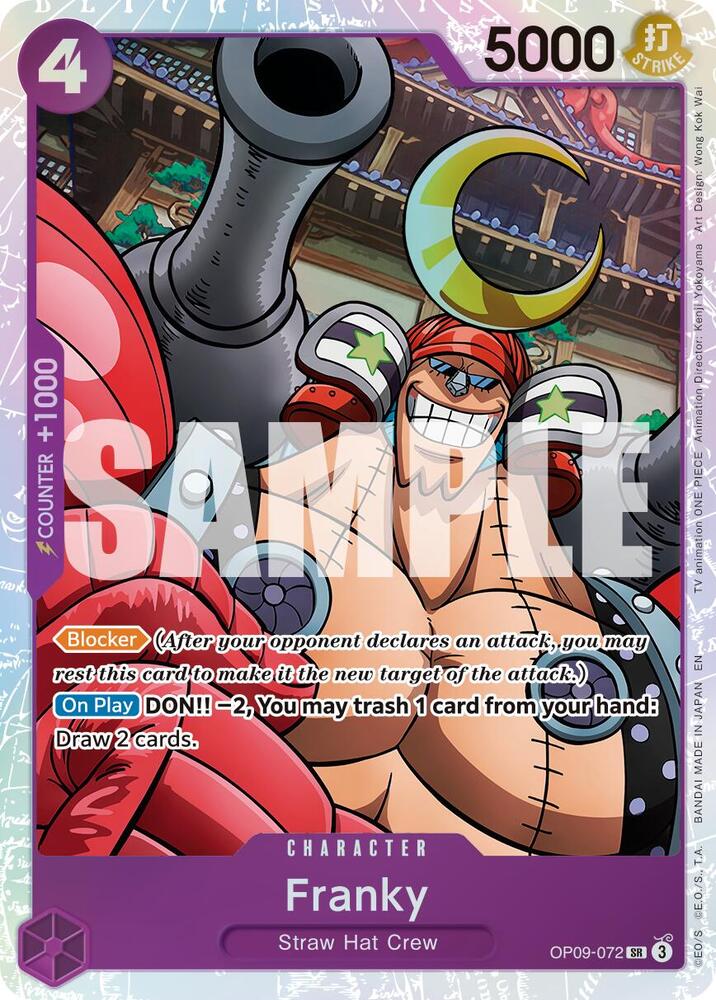 Franky (Reprint) OP09-072 (Premium Booster -The Best- Vol. 2)  - Foil | Good Games North
