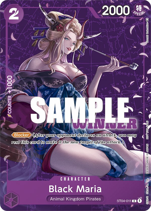 Black Maria (Tournament Pack Vol. 2) [Winner] [One Piece Promotion Cards] | Good Games North