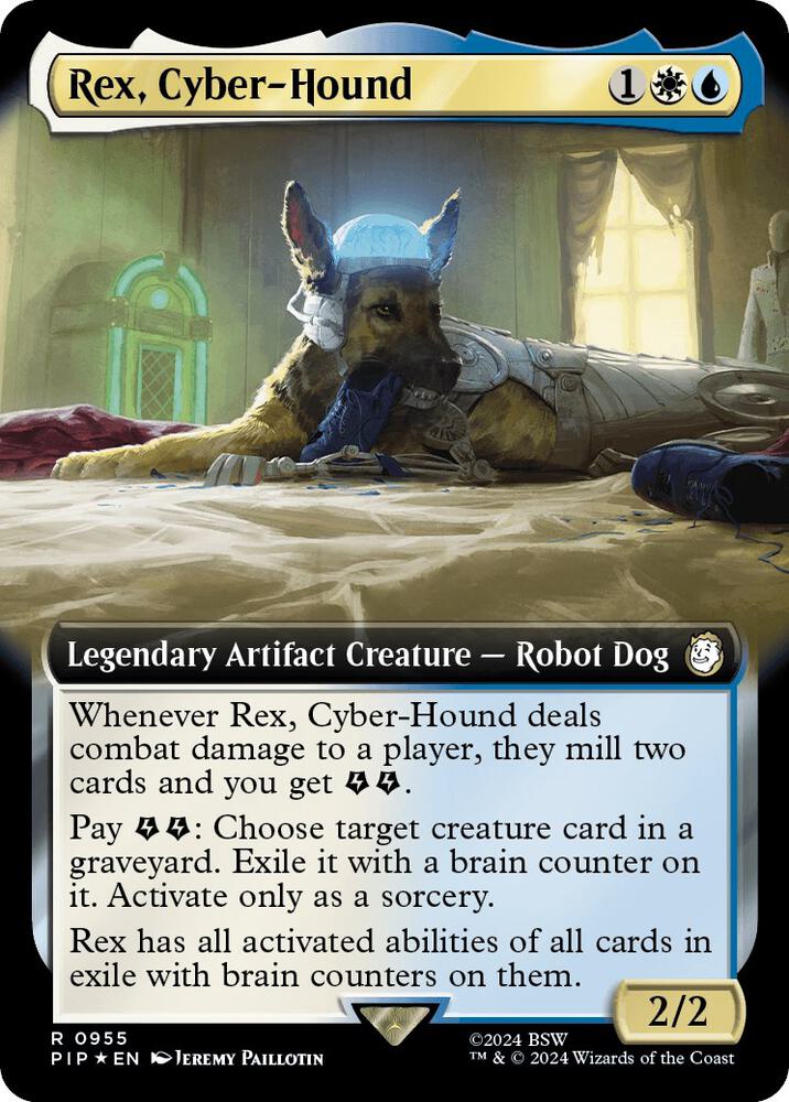Rex, Cyber-Hound 955/326 (Universes Beyond: Fallout)  - Extended Art Surge Foil | Good Games North