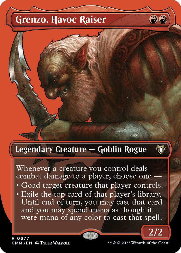 Grenzo, Havoc Raiser 677 (Commander Masters)  - Borderless Foil | Good Games North