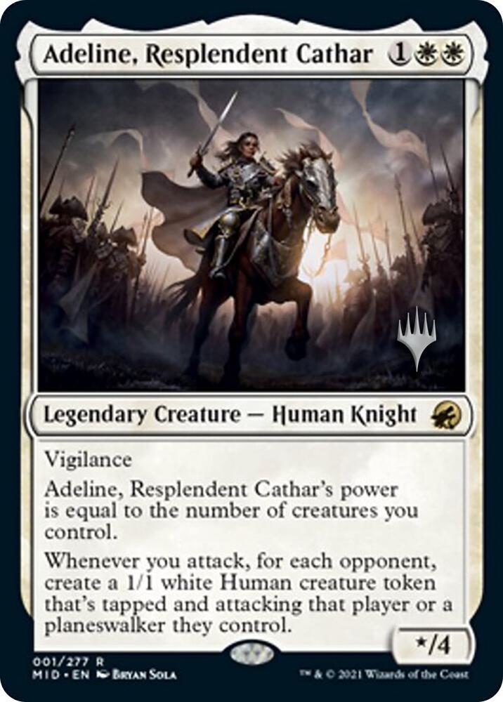 Adeline Resplendent Cathar 1p/171 (Promo Pack: Innistrad: Midnight Hunt)  | Good Games North