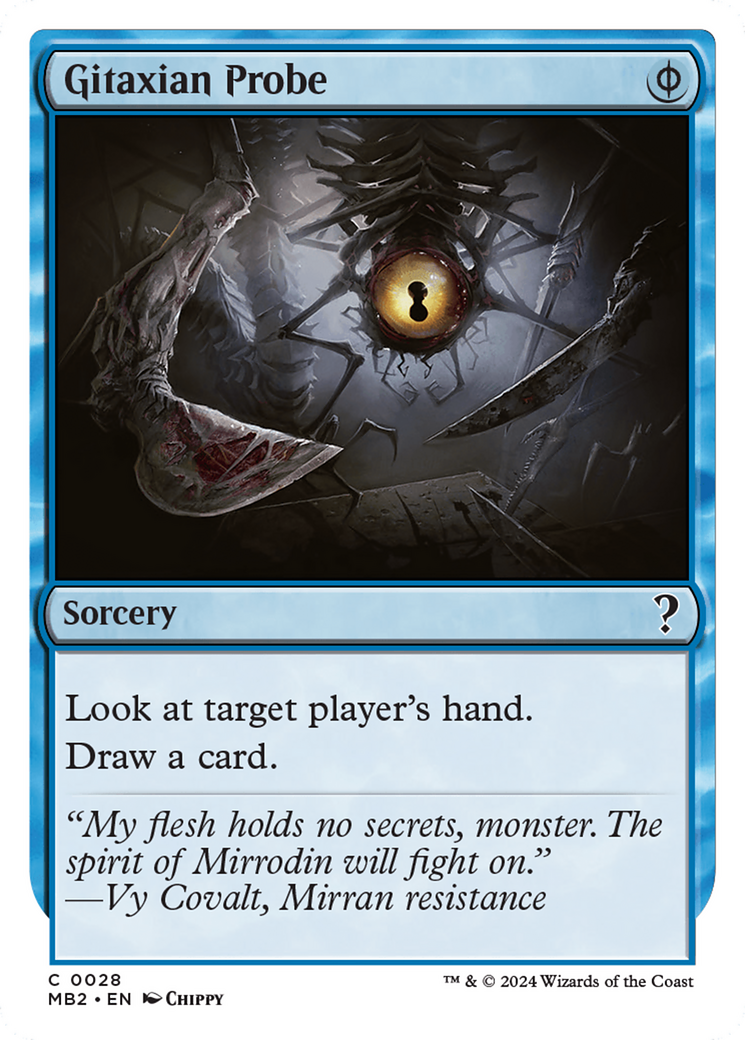 Gitaxian Probe (White Border) [Mystery Booster 2] | Good Games North