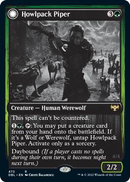 Howlpack Piper // Wildsong Howler [Innistrad: Double Feature] | Good Games North