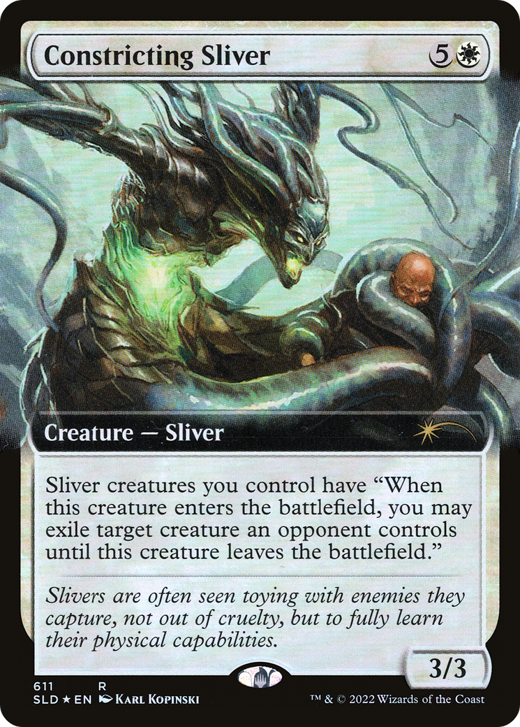 Constricting Sliver (Extended Art) [Secret Lair Drop Promos] | Good Games North