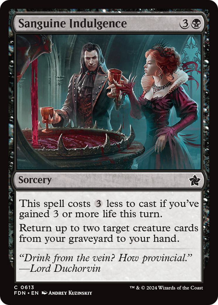 Sanguine Indulgence [Foundations] | Good Games North