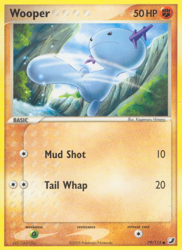 Wooper (79/115) [EX: Unseen Forces] | Good Games North