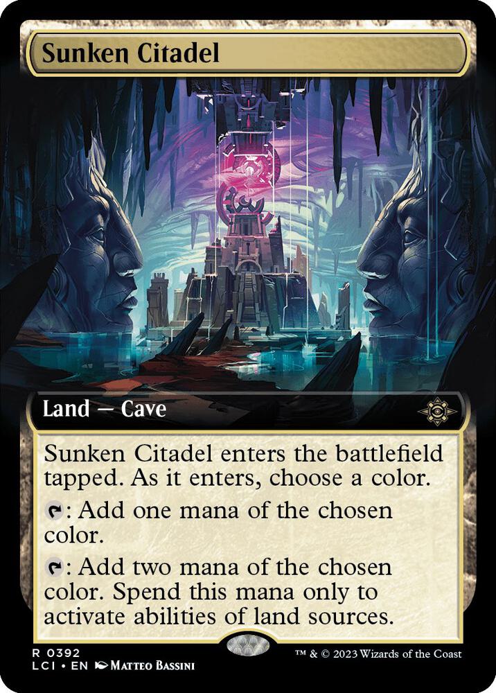 Sunken Citadel Extended Art (The Lost Caverns of Ixalan)  - Foil | Good Games North