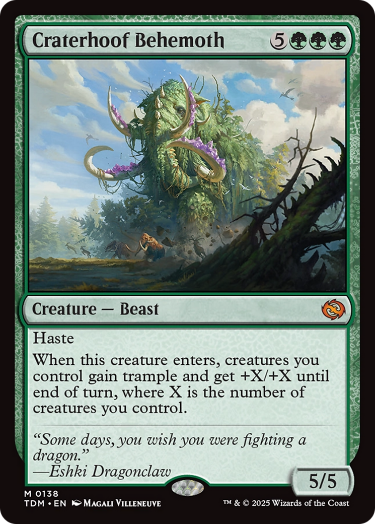 Craterhoof Behemoth [Tarkir: Dragonstorm] | Good Games North