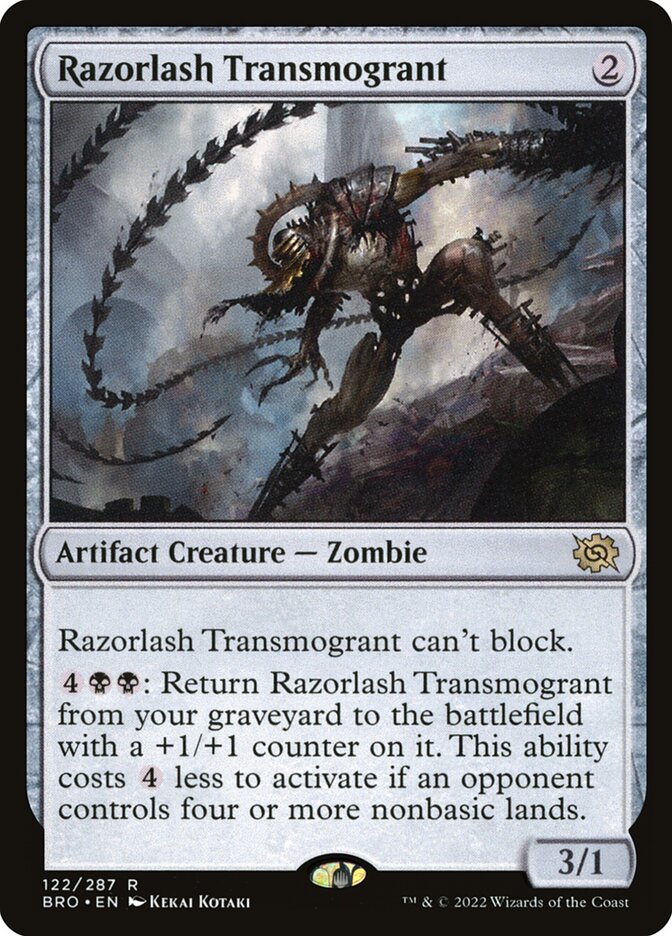 Razorlash Transmogrant 122 (The Brothers' War)  - Foil | Good Games North