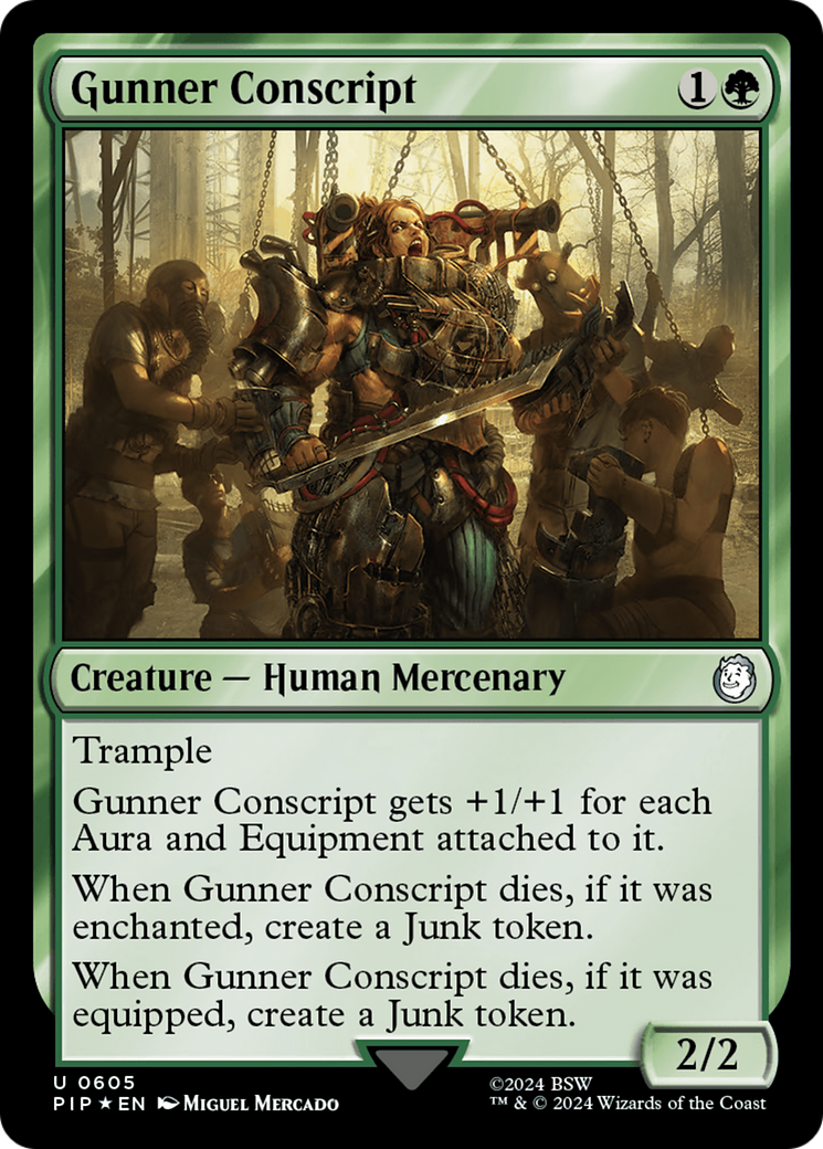 Gunner Conscript (Surge Foil) [Fallout] | Good Games North
