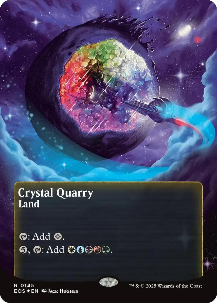 Crystal Quarry  145/45 (Edge of Eternities: Stellar Sights)  - Borderless Galaxy Foil | Good Games North