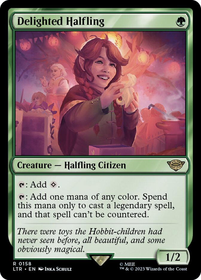 Delighted Halfling 158 (Universes Beyond: The Lord of the Rings: Tales of Middle-earth)  | Good Games North