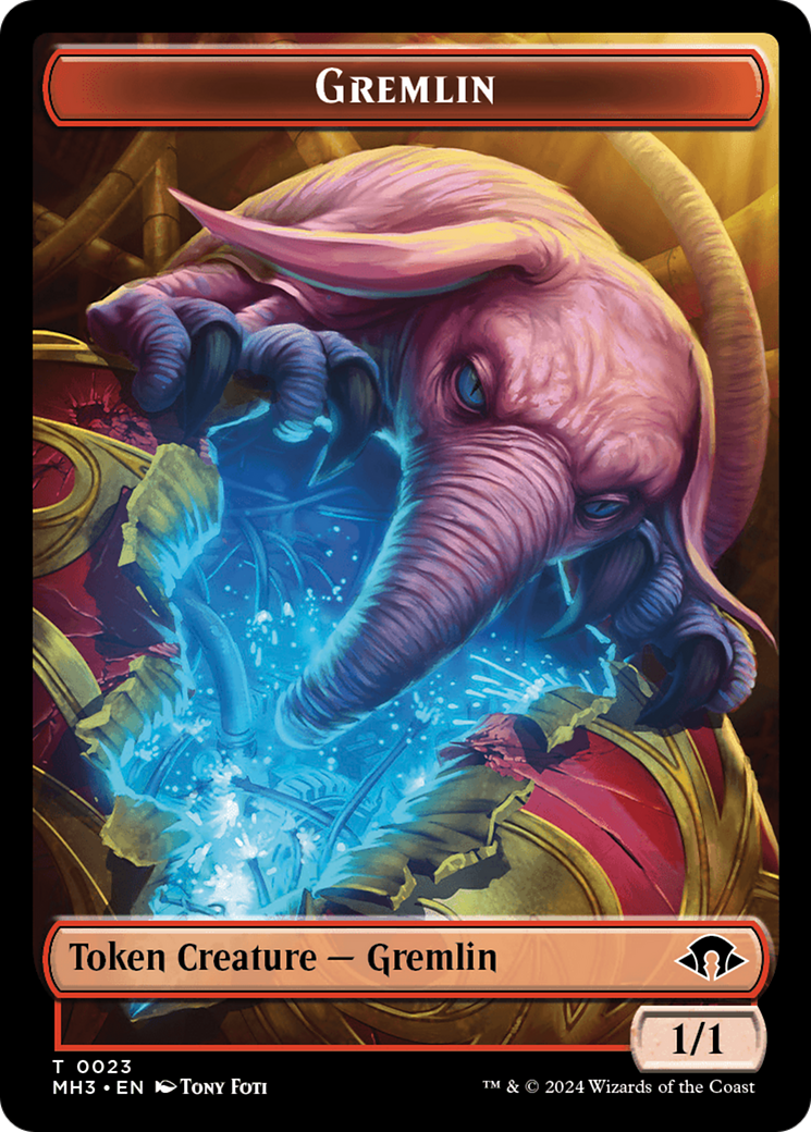 Gremlin (Ripple Foil) // Copy Double-Sided Token [Modern Horizons 3 Tokens] | Good Games North