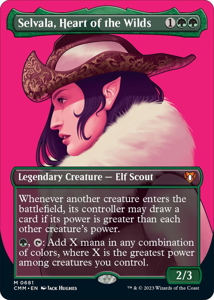 Selvala Heart of the Wilds Borderless (Commander Masters)  | Good Games North