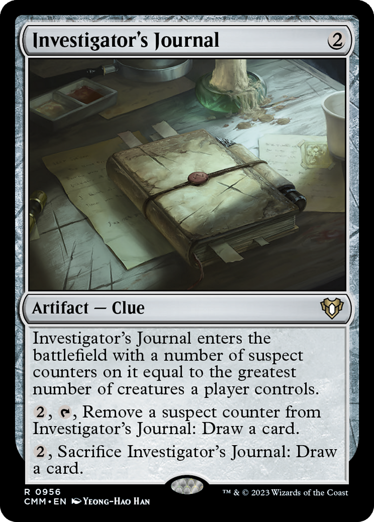 Investigator's Journal [Commander Masters] | Good Games North