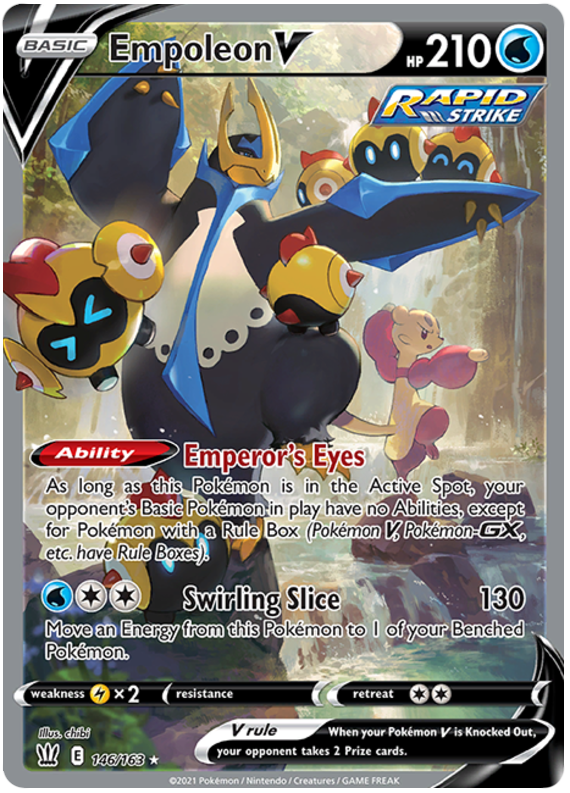 Empoleon V (146/163) [Sword & Shield: Battle Styles] | Good Games North