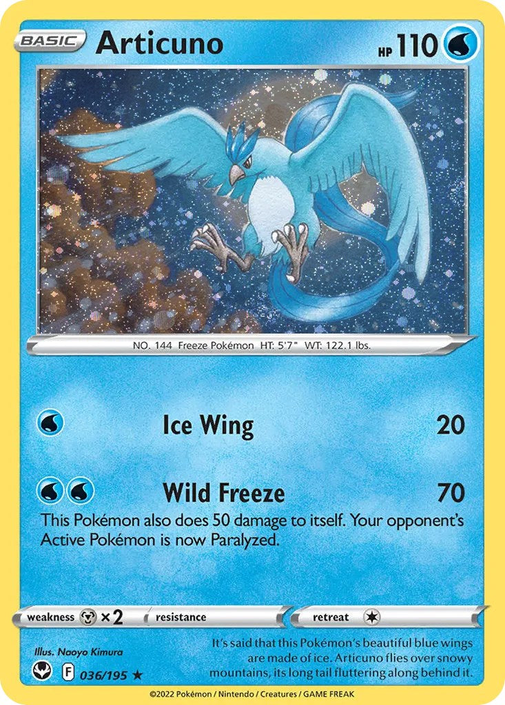 Articuno (036/195) (Cosmos Holo) [Sword & Shield: Base Set] | Good Games North