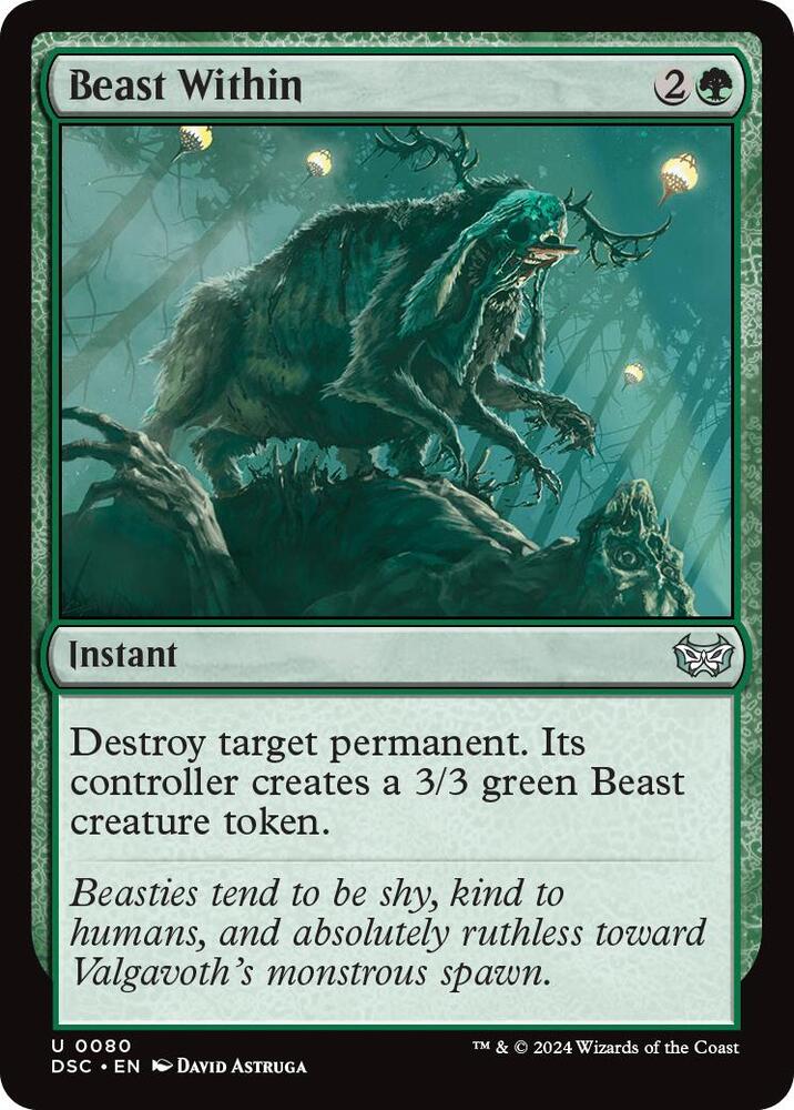 Beast Within 80 (Commander: Duskmourn: House of Horror)  | Good Games North