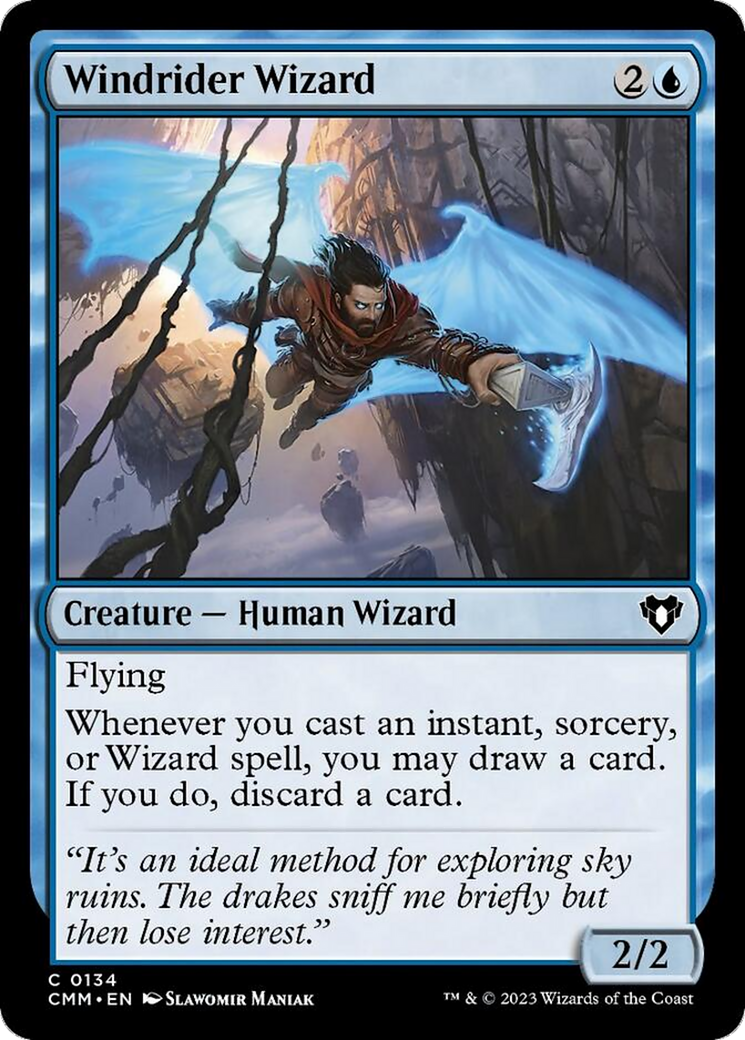 Windrider Wizard [Commander Masters] | Good Games North