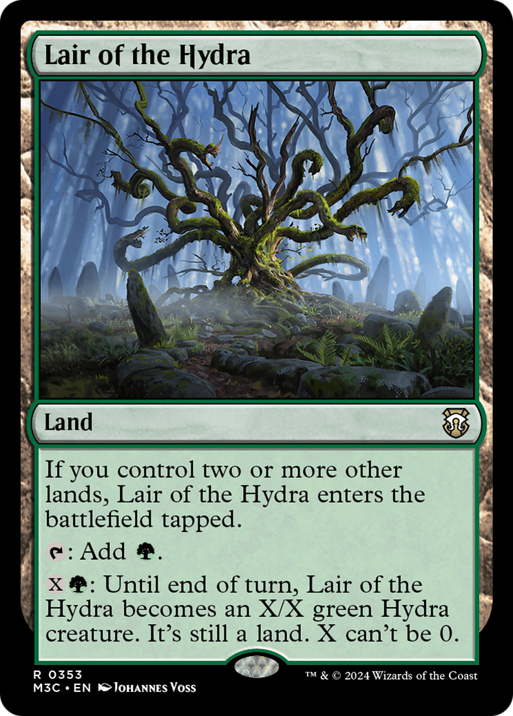 Lair of the Hydra (Ripple Foil) [Modern Horizons 3 Commander] | Good Games North