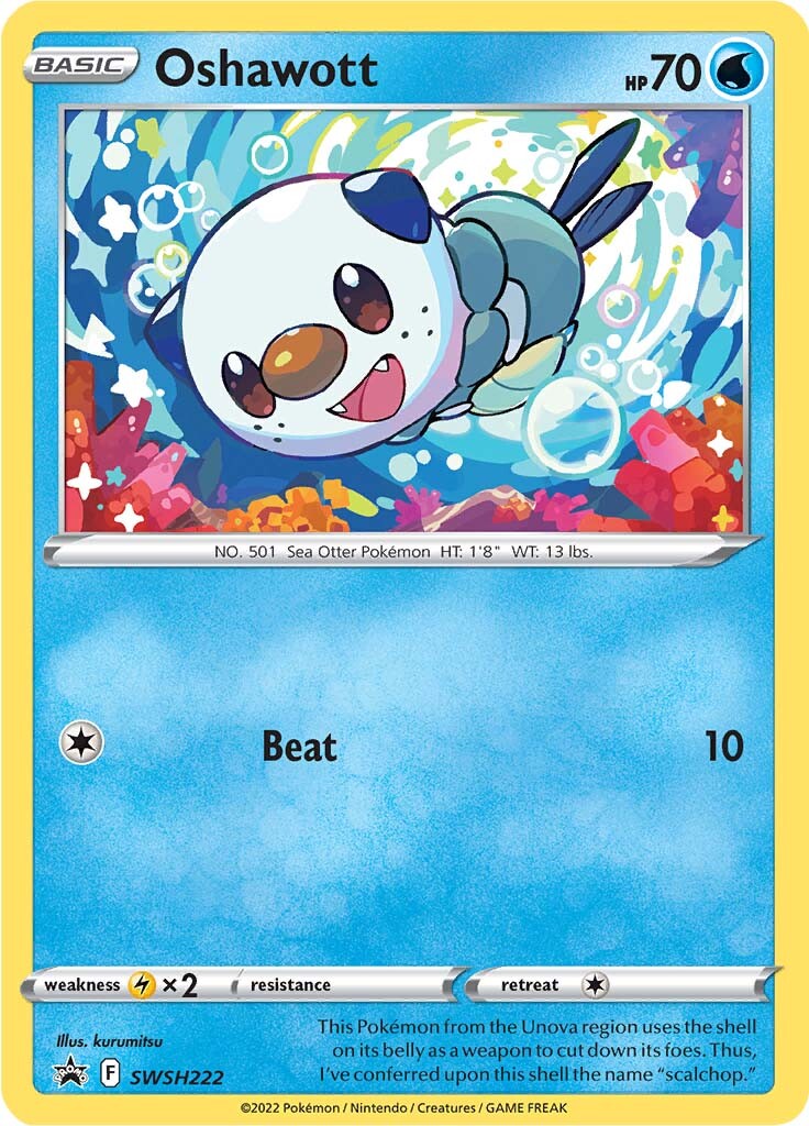 Oshawott (SWSH222) [Sword & Shield: Black Star Promos] | Good Games North