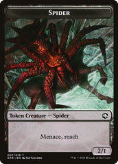 Spider // Lolth, Spider Queen Emblem Double-Sided Token [Dungeons & Dragons: Adventures in the Forgotten Realms Tokens] | Good Games North