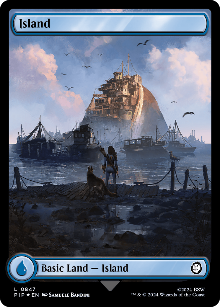 Island (0847) (Surge Foil) [Fallout] | Good Games North