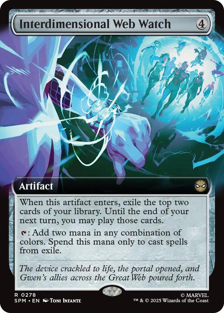 Interdimensional Web Watch 278 (Marvel's Spider-Man)  - Extended Art Foil | Good Games North