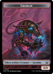 Treasure // Gremlin Double-Sided Token [March of the Machine Commander Tokens] | Good Games North