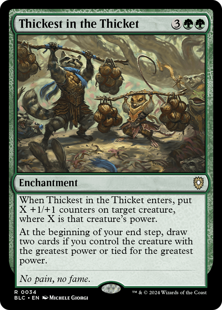 Thickest in the Thicket [Bloomburrow Commander] | Good Games North