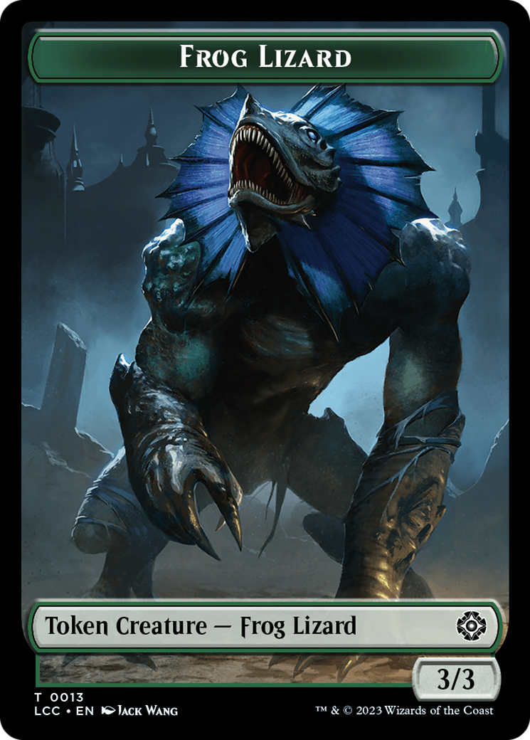 Frog Lizard // Merfolk (0003) Double-Sided Token [The Lost Caverns of Ixalan Commander Tokens] | Good Games North