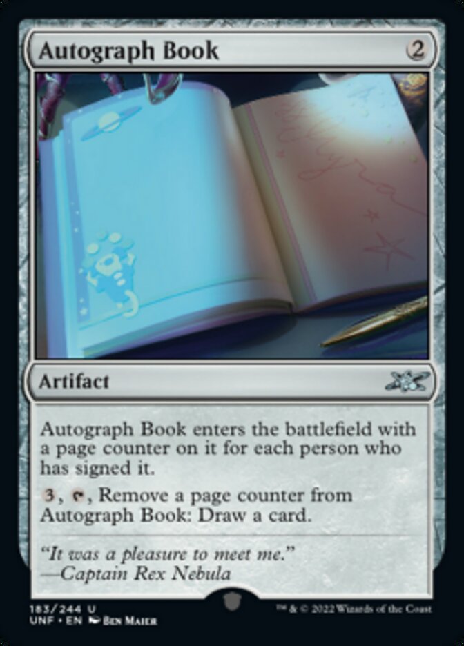 Autograph Book [Unfinity] | Good Games North