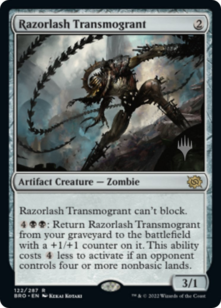 Razorlash Transmogrant (Promo Pack) [The Brothers' War Promos] | Good Games North