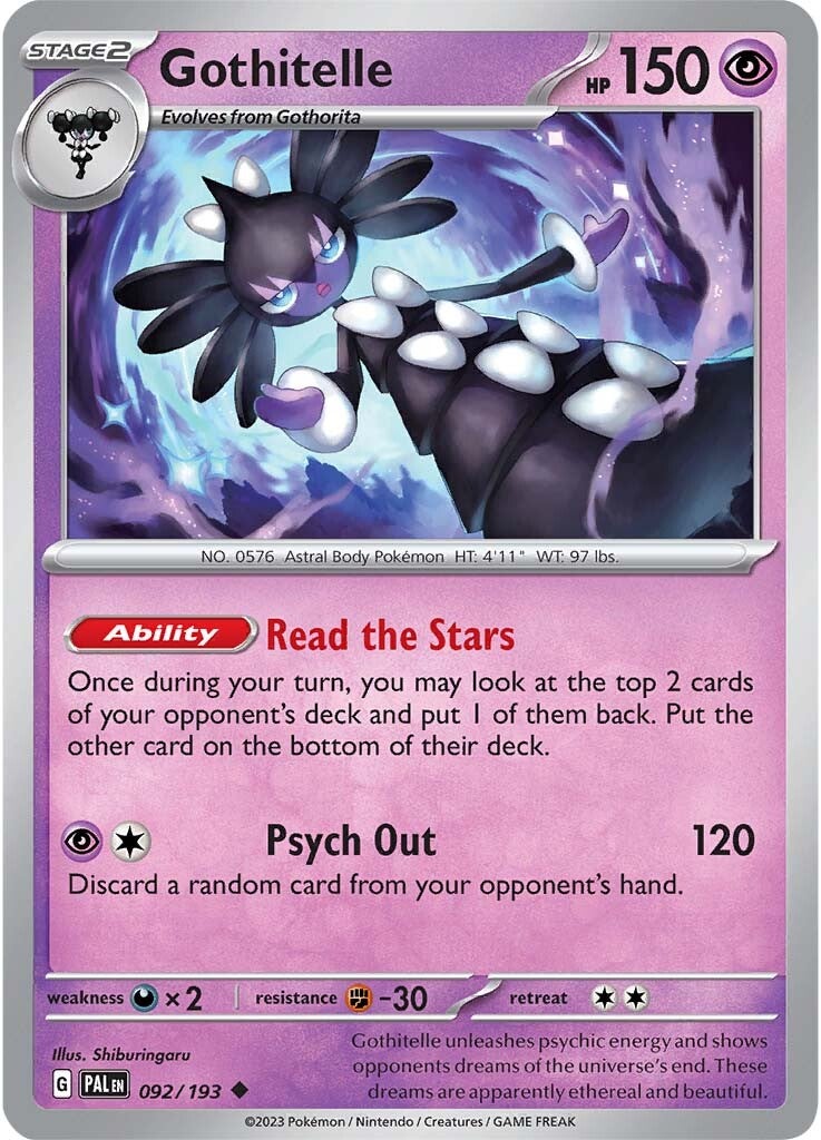 Gothitelle (092/193) [Scarlet & Violet: Paldea Evolved] | Good Games North