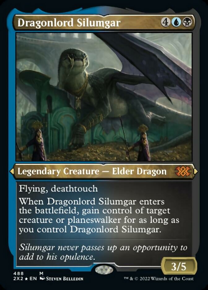 Dragonlord Silumgar (Foil Etched) [Double Masters 2022] | Good Games North